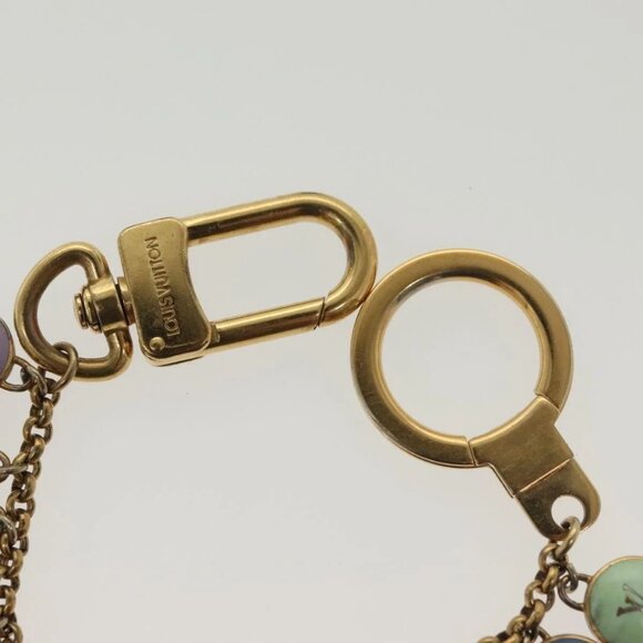 LOUIS VUITTON Porte Cles Chainne Pastille Key Holder Metal M66005 Auth 136335 - Picture 10 of 10